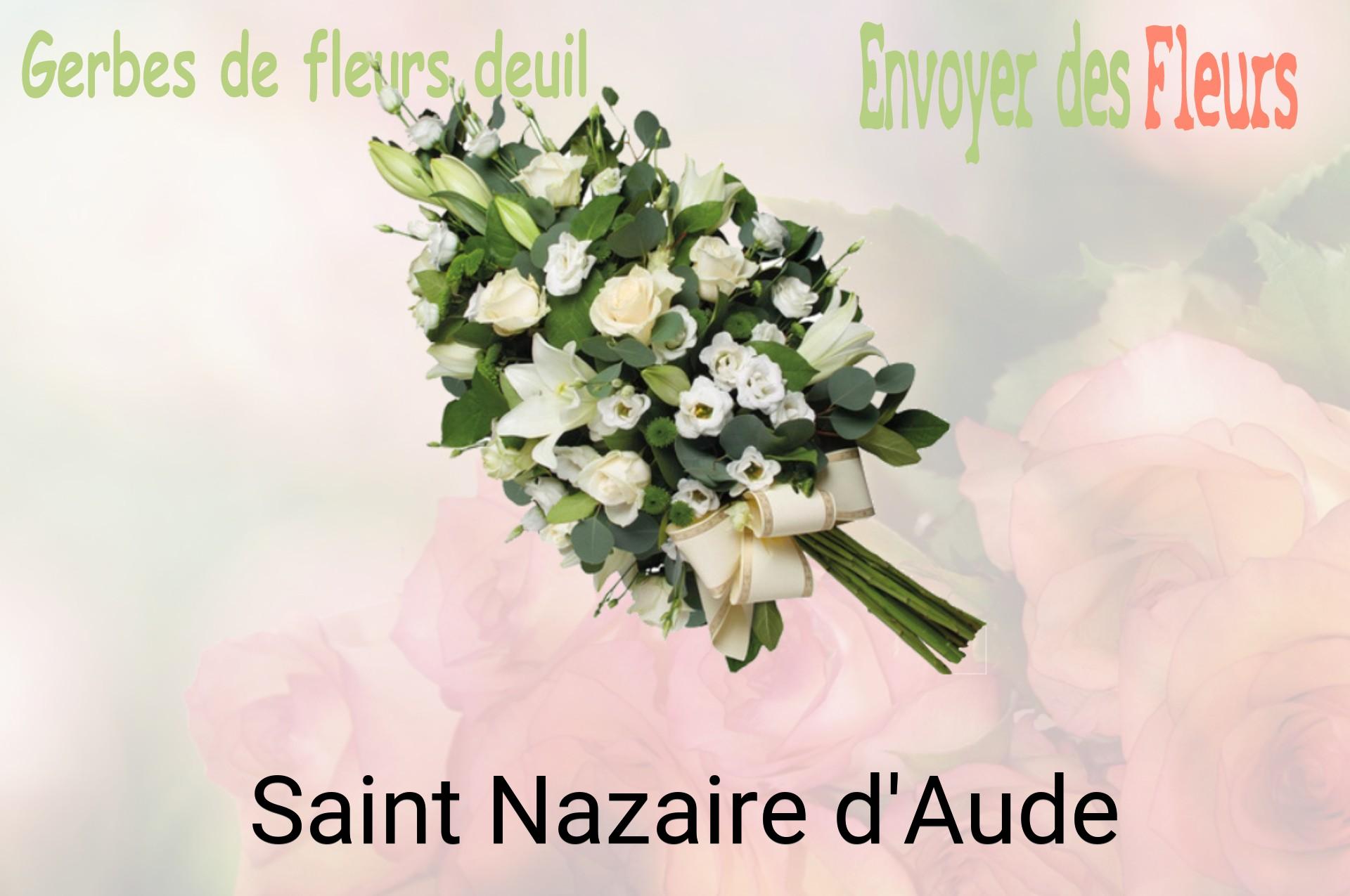 Gerbe de fleurs de deuil livrée à Saint-Nazaire-d'Aude